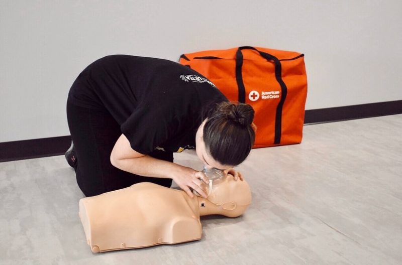 Woman CPR