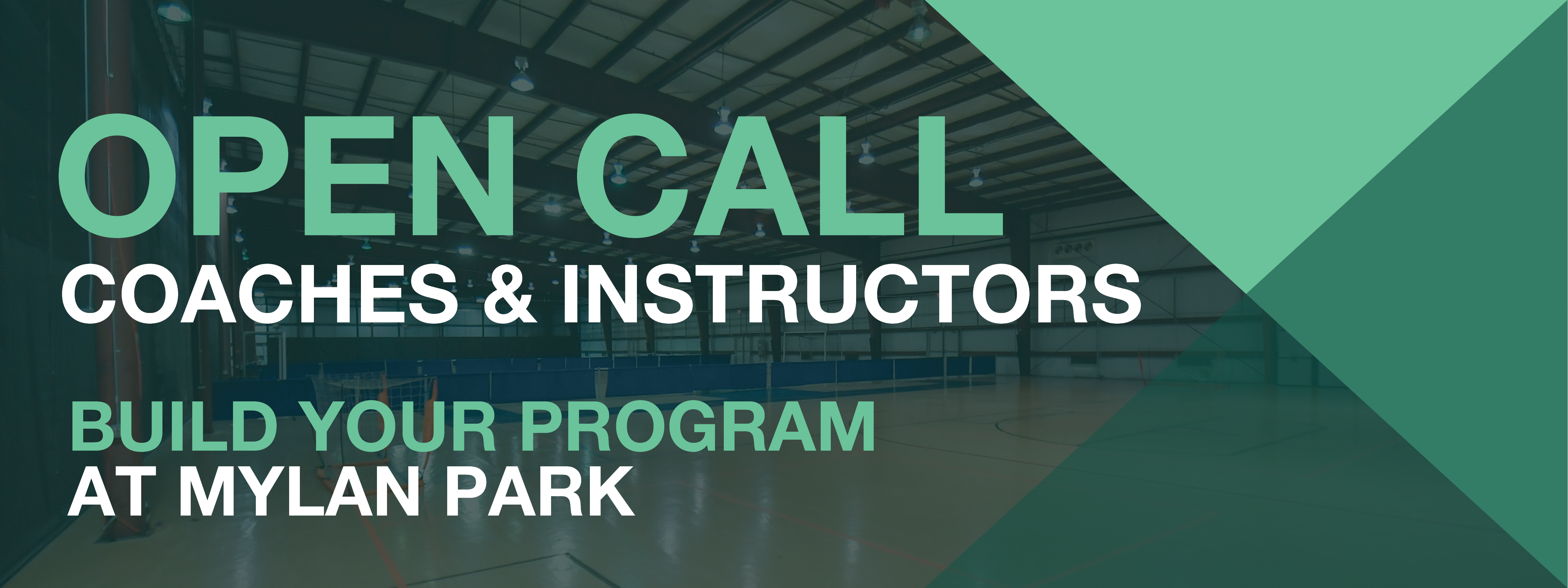 Open call for coaches & instructors! Build your program at Mylan Park. Call (304) 973 - 9733 today!