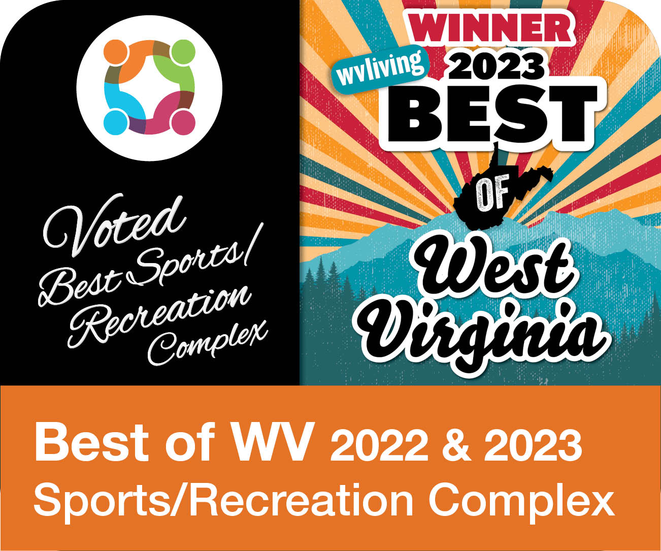 Mylan Park was officially voted Best of WV’s “Best Sports/Recreation Complex” in 2022 AND 2023 by readers and followers of WV Living.