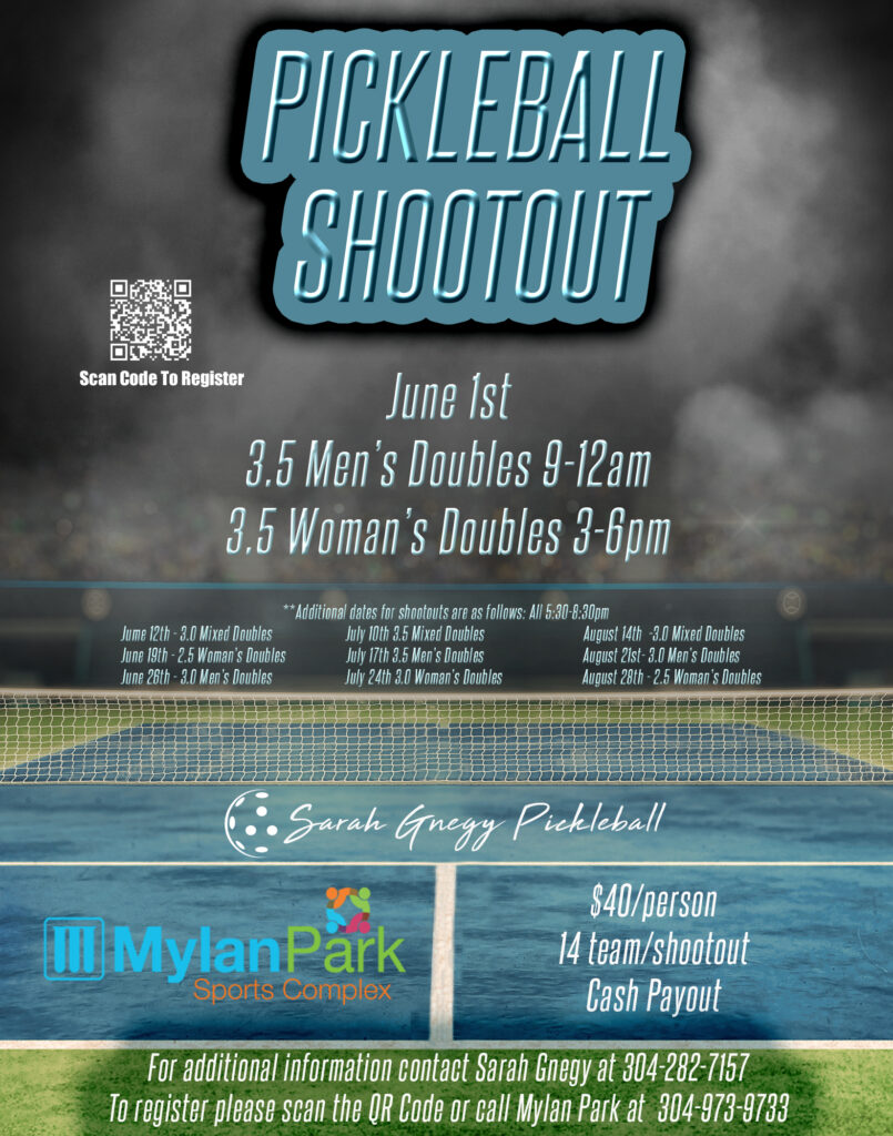 Pickleball Shootout June 1st at Mylan Park
