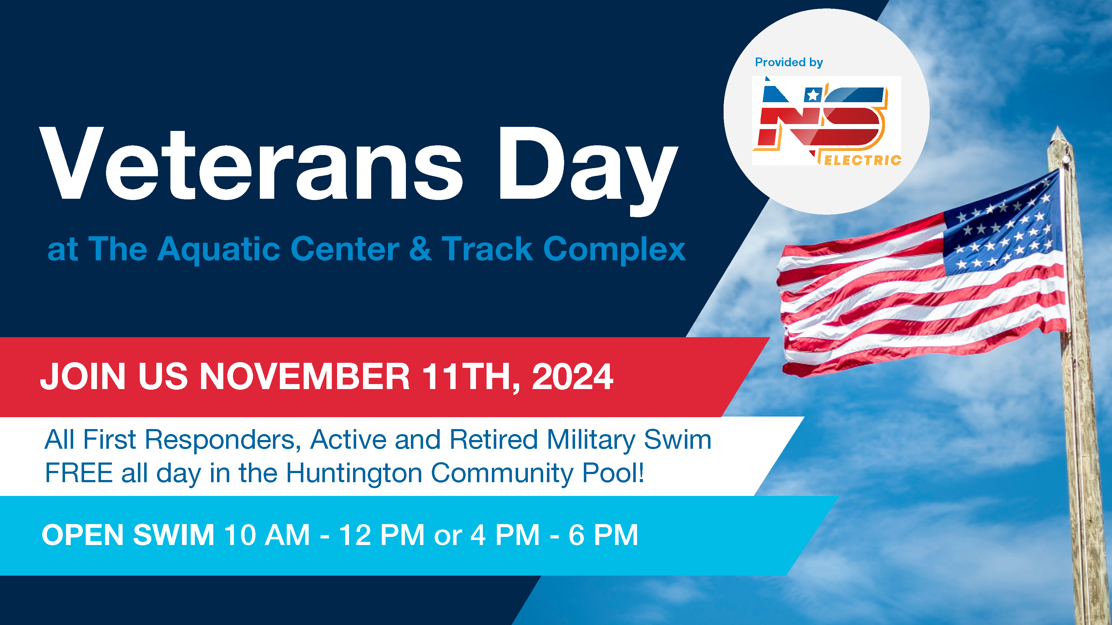 Veterans Day Heroes Swim Free Event November 11th