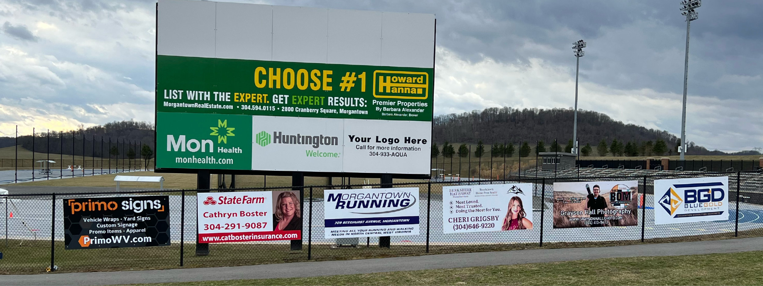 Track & Field Fence Signage ADVERTISING & SPONSORSHIPS AT MYLAN PARK